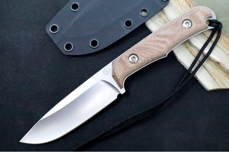 Chris Reeve Backpacker - Drop Point Blade / CPM-Magnacut Steel / Natural Micarta Handle / Black Kydex Sheath BPR-1001