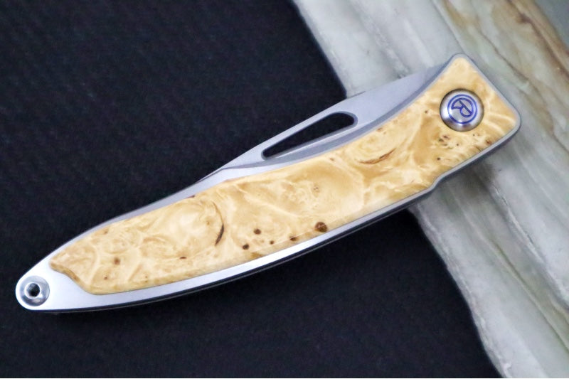 Chris Reeve Knives Mnandi Gentleman's Knife - Box Elder Wood Inlay (A3) MNA-1008