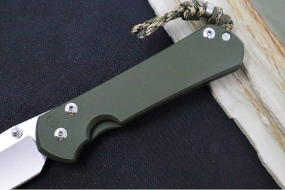 Chris Reeve Knives Large Sebenza 31 NWK Exclusive - Insingo Blade / CPM-Magnacut Steel / OD Green Cerakote Handle / Camo Lanyard L31-1701