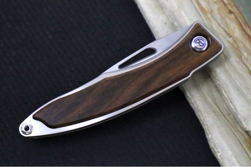 Chris Reeve Knives Mnandi Gentleman's Knife - Macassar Wood Inlay / CPM-Magnacut Steel (A2) MNA-1016