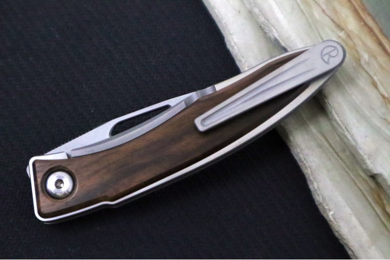 Chris Reeve Knives Mnandi Gentleman's Knife - Macassar Wood Inlay / CPM-Magnacut Steel (A2) MNA-1016