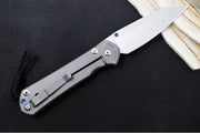 Chris Reeve Knives Large Sebenza 31 - Insingo Blade / CPM-Magnacut Steel / Titanium Handle / Blue Accents L31-1008 - Northwest Knives