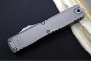 Microtech Ultratech ZBP (Zero Blade Play) OTF - Apocalyptic Finish / Single Edge / Natural Clear Anodized Aluminum Handle 1121-10APNC - Northwest Knives