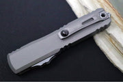 Microtech Ultratech ZBP (Zero Blade Play) OTF - Apocalyptic Finish / Single Edge / Natural Clear Anodized Aluminum Handle 1121-10APNC - Northwest Knives