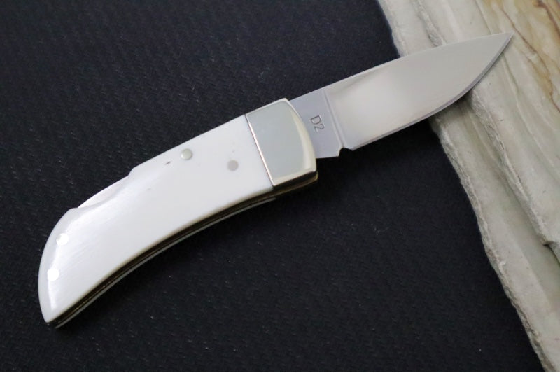Boker Treebrand Pocket - White Smooth Bone Handle / D2 Steel / Satin Finish 110894