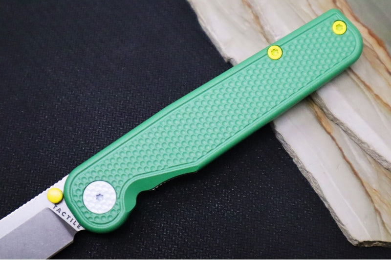 Tactile Turn Rockwall Thumbstud Fairway- Cerakoted Textured Titanium Handle / Magnacut Steel / Drop Point Blade