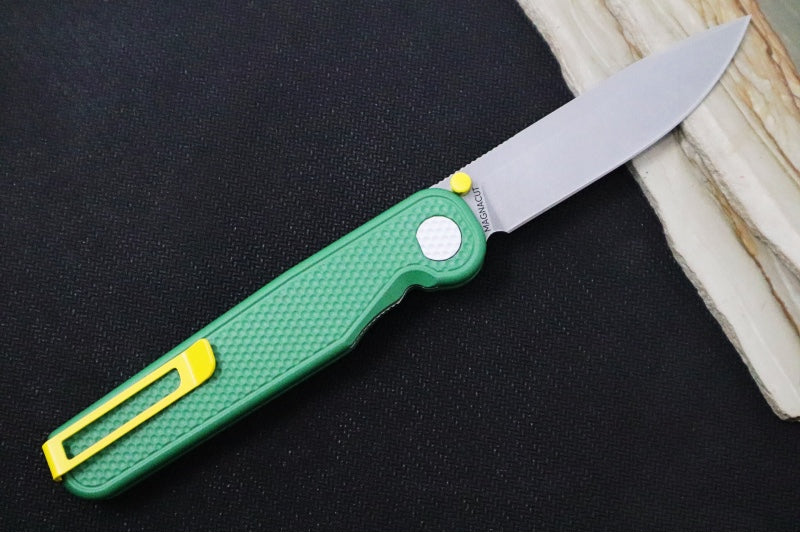 Tactile Turn Rockwall Thumbstud Fairway- Cerakoted Textured Titanium Handle / Magnacut Steel / Drop Point Blade