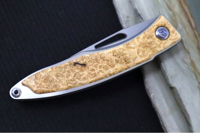 Chris Reeve Knives Mnandi Gentleman's Knife - Box Elder Wood Inlay (A4) MNA-1008