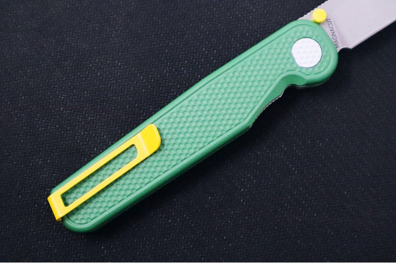 Tactile Turn Rockwall Thumbstud Fairway- Cerakoted Textured Titanium Handle / Magnacut Steel / Drop Point Blade