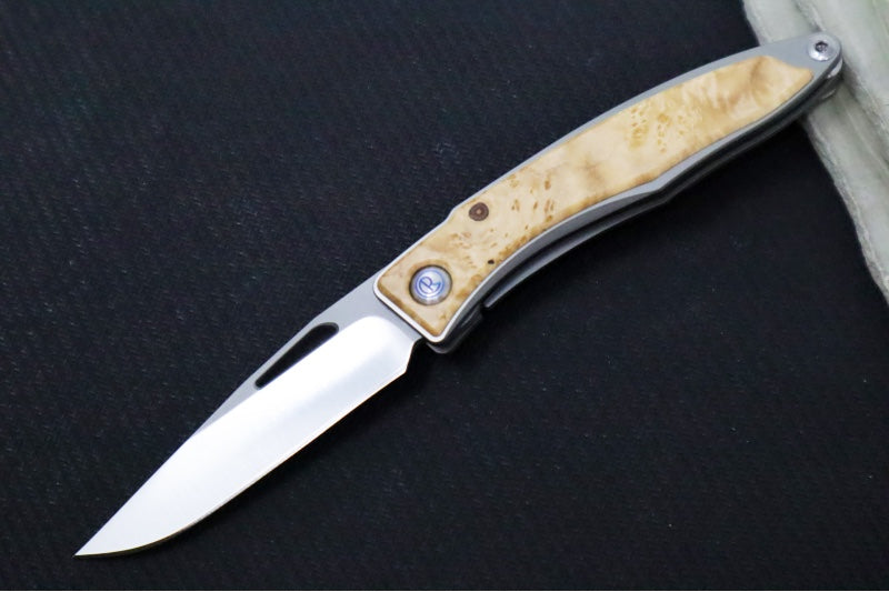 Chris Reeve Knives Mnandi Gentleman's Knife - Box Elder Wood Inlay (A5) MNA-1008