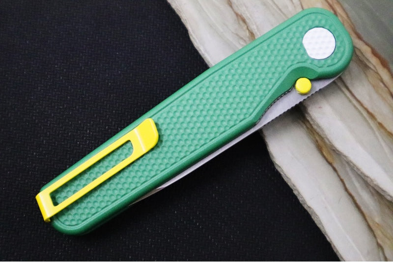 Tactile Turn Rockwall Thumbstud Fairway- Cerakoted Textured Titanium Handle / Magnacut Steel / Drop Point Blade