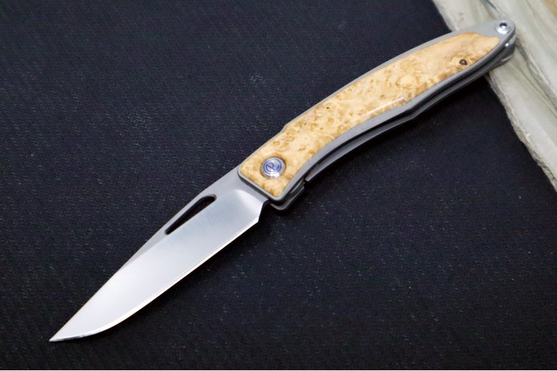 Chris Reeve Knives Mnandi Gentleman's Knife - Box Elder Wood Inlay (A6) MNA-1008 - Northwest Knives