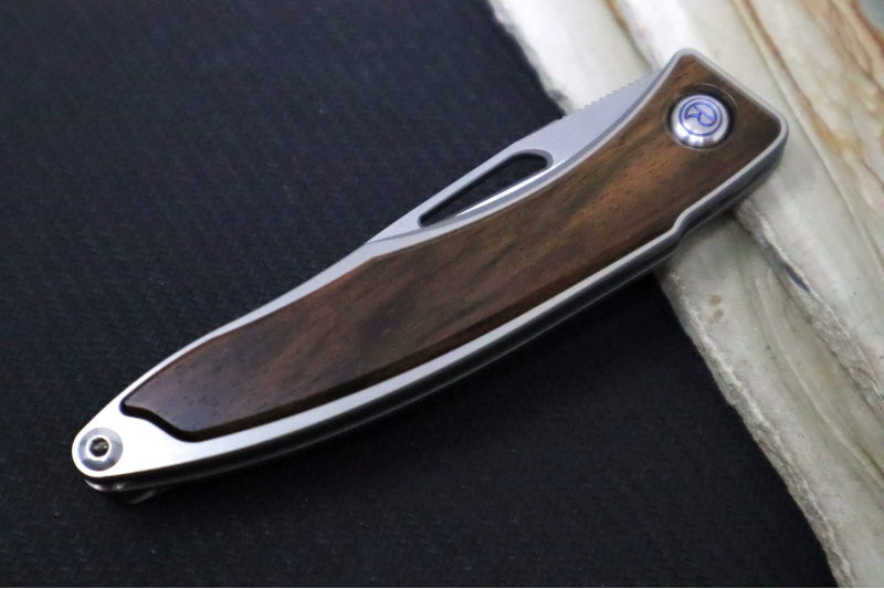 Chris Reeve Knives Mnandi Gentleman's Knife - Macassar Wood Inlay / CPM-Magnacut Steel (A5) MNA-1016