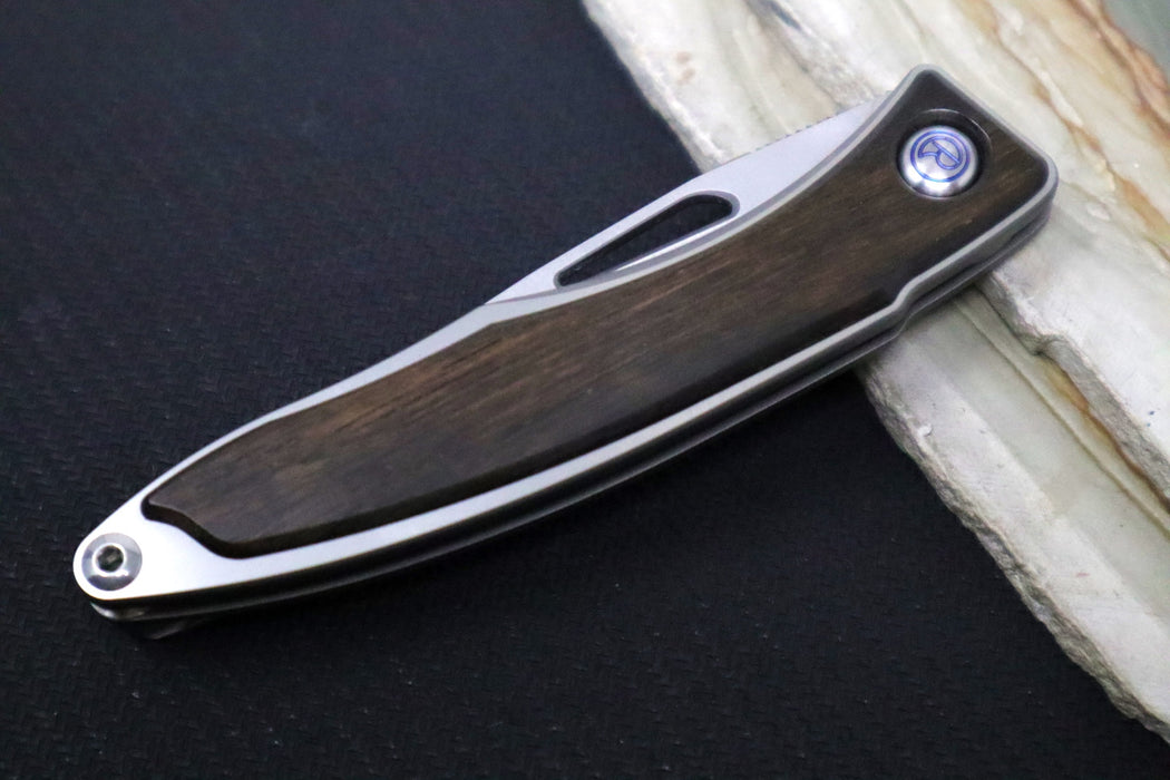 Chris Reeve Knives Mnandi Gentleman's Knife - Macassar Wood Inlay / CPM-Magnacut Steel (A4) MNA-1016