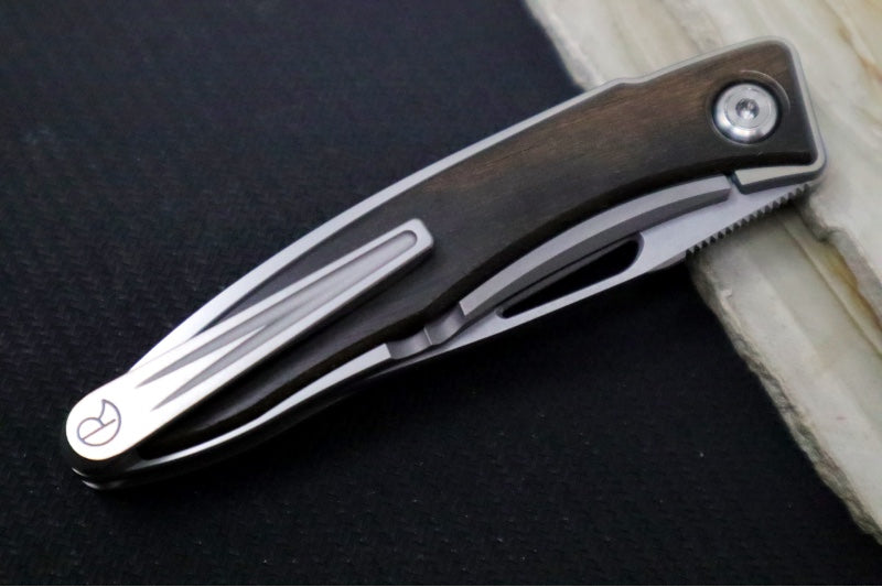 Chris Reeve Knives Mnandi Gentleman's Knife - Macassar Wood Inlay / CPM-Magnacut Steel (A4) MNA-1016 - Northwest Knives