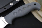 Spyderco Temperance Fixed Blade SPRINT RUN - CPM-CruWear Steel / Leaf Shaped Blade / Grey FRN Handle FB05PGY - Northwest Knives