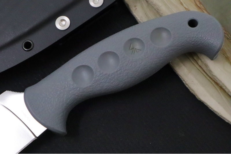 Spyderco Temperance Fixed Blade SPRINT RUN - CPM-CruWear Steel / Leaf Shaped Blade / Grey FRN Handle FB05PGY - Northwest Knives