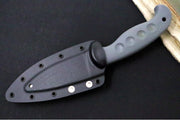 Spyderco Temperance Fixed Blade SPRINT RUN - CPM-CruWear Steel / Leaf Shaped Blade / Grey FRN Handle FB05PGY - Northwest Knives