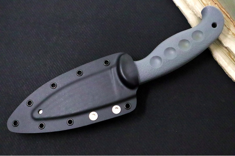 Spyderco Temperance Fixed Blade SPRINT RUN - CPM-CruWear Steel / Leaf Shaped Blade / Grey FRN Handle FB05PGY - Northwest Knives
