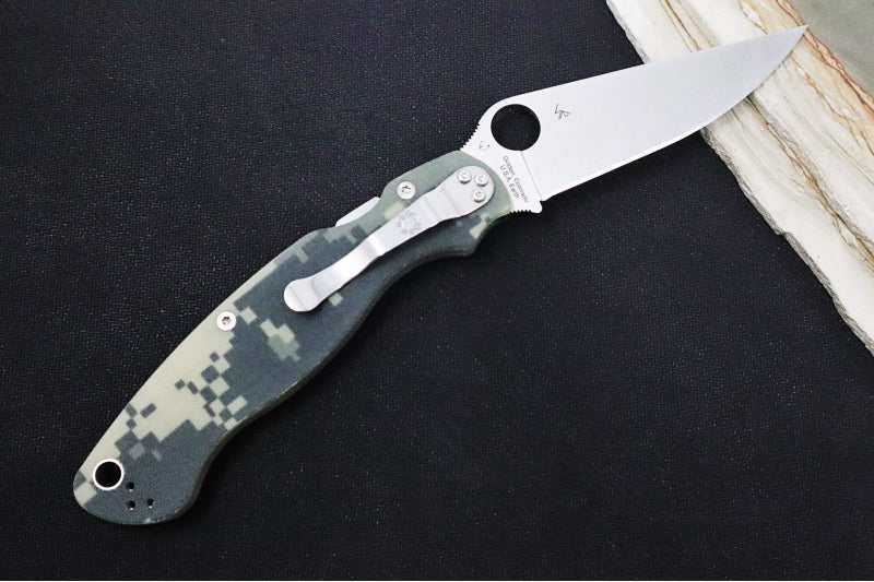 Spyderco Military 2 - CPM-S30V Steel / Satin Blade / Camo G-10 Handle C36GPCMO2 - Northwest Knives