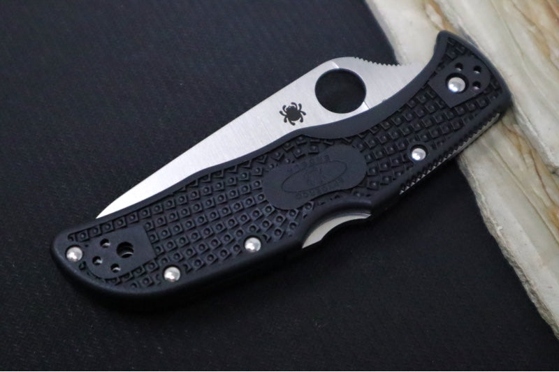 Spyderco Endela - Black FRN Handle / Satin Drop Point Blade / VG-10 Steel - C243PBK - Northwest Knives