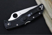 Spyderco Endela - Black FRN Handle / Satin Drop Point Blade / VG-10 Steel - C243PBK - Northwest Knives