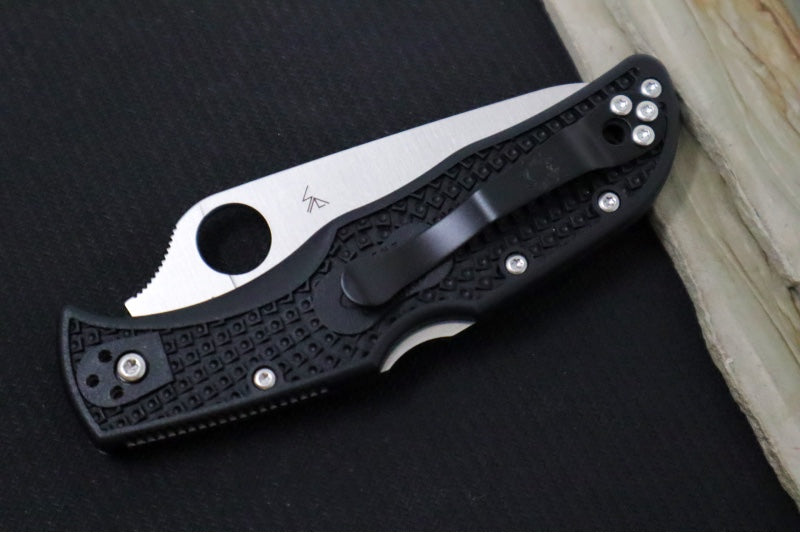 Spyderco Endela - Black FRN Handle / Satin Drop Point Blade / VG-10 Steel - C243PBK - Northwest Knives