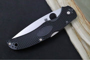 Spyderco Native Chief - Drop Point Blade / Satin Finish / Black FRN Handle Scales C244PBK - Northwest Knives
