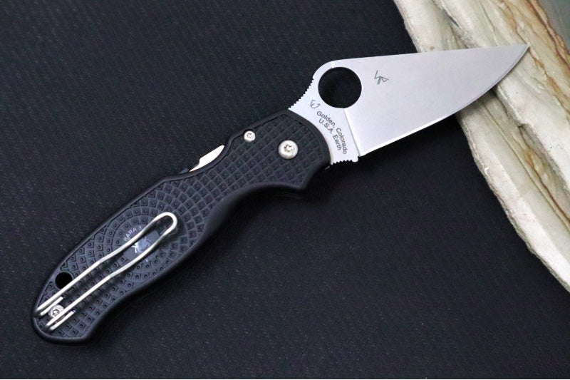Spyderco Paramilitary 3 Lightweight - Black FRN / Satin BD1N Blade