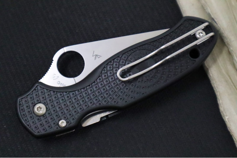 Spyderco Paramilitary 3 Lightweight - Black FRN / Satin BD1N Blade - Northwest Knives