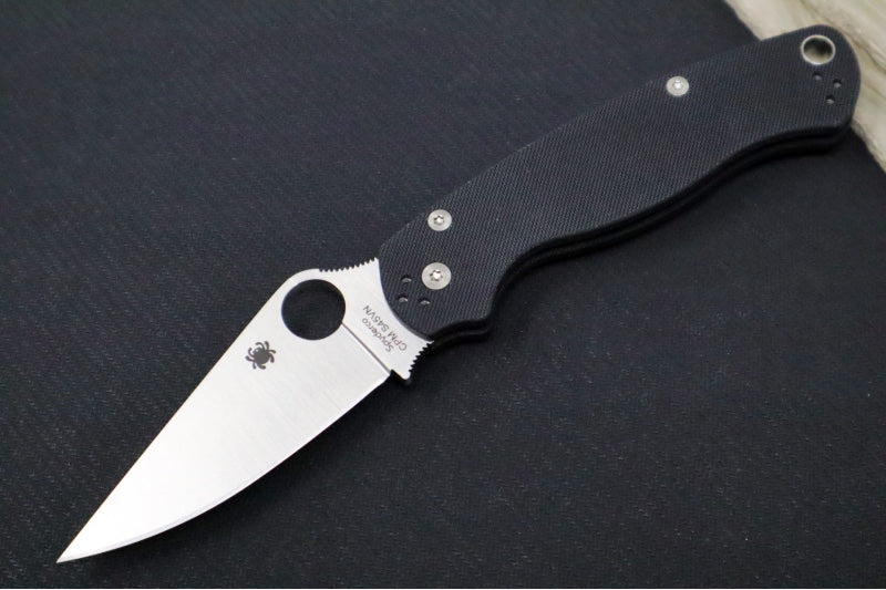 Spyderco Paramilitary 2 - Black G10 / Satin CPM-S45VN Blade - Northwest Knives