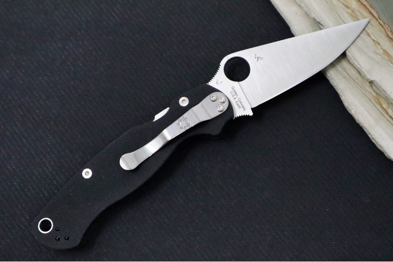 Spyderco Paramilitary 2 - Black G10 / Satin CPM-S45VN Blade