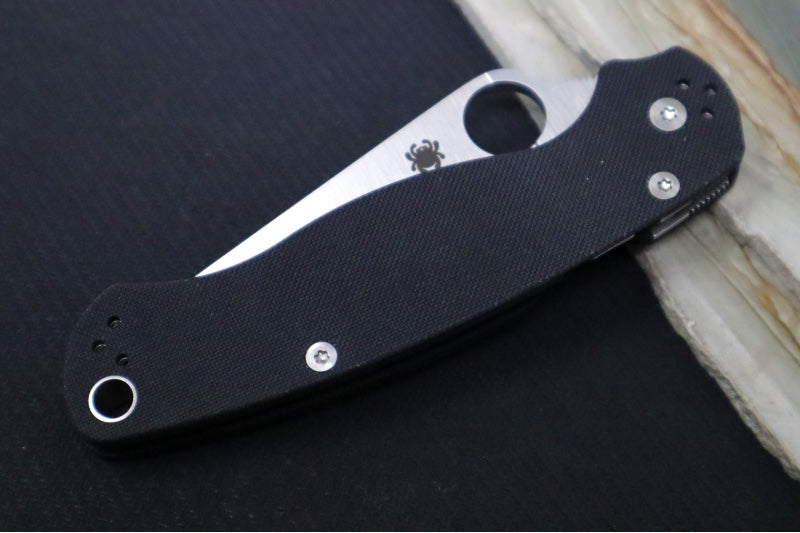 Spyderco Paramilitary 2 - Black G10 / Satin CPM-S45VN Blade - Northwest Knives