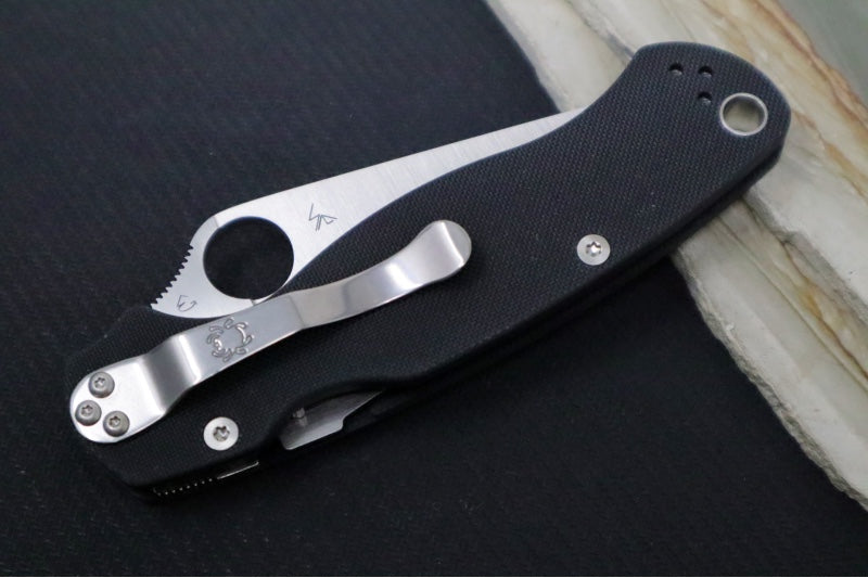 Spyderco Paramilitary 2 - Black G10 / Satin CPM-S45VN Blade - Northwest Knives