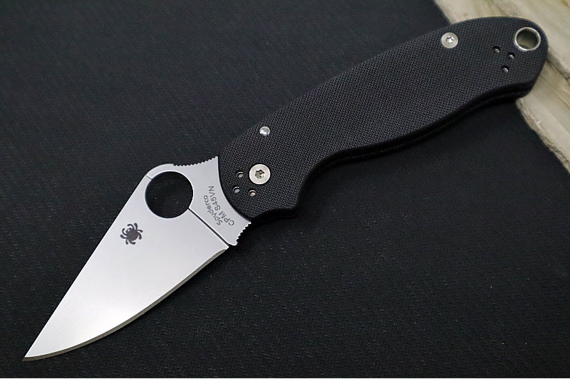 Spyderco Paramilitary 3 - Black G10 / Satin CPM-S45VN Blade C223GP - Northwest Knives