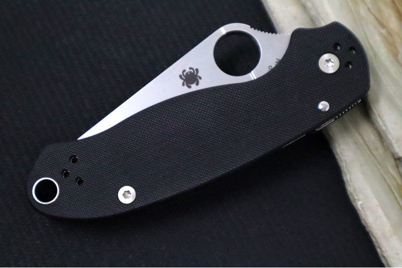 Spyderco Paramilitary 3 - Black G10 / Satin CPM-S45VN Blade C223GP - Northwest Knives