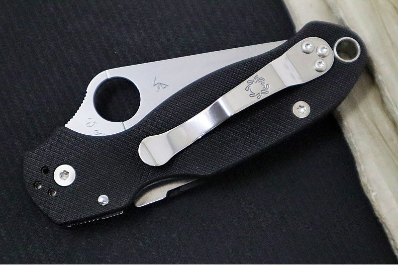 Spyderco Paramilitary 3 - Black G10 / Satin CPM-S45VN Blade C223GP - Northwest Knives