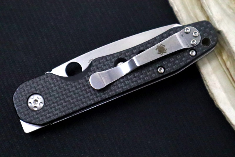 Spyderco Smock - Black CF Handle / CPM-S30V Satin Blade