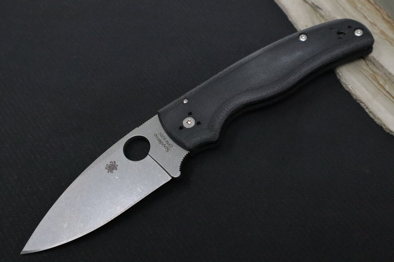 Spyderco Shaman - Black G10 / Satin CPM-S30V Blade - Northwest Knives