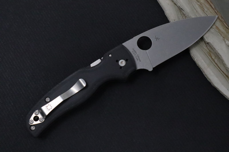 Spyderco Shaman - Black G10 / Satin CPM-S30V Blade - Northwest Knives