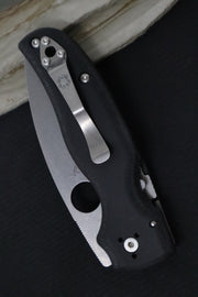 Spyderco Shaman - Black G10 / Satin CPM-S30V Blade - Northwest Knives