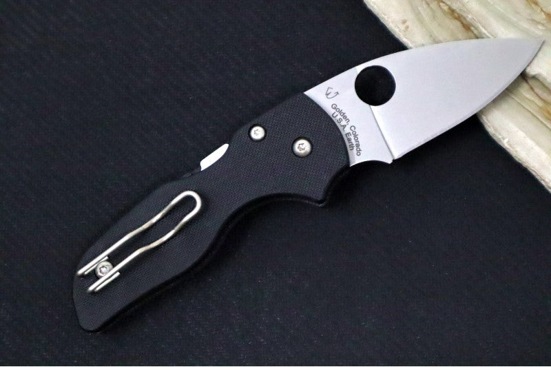 Spyderco Lil Native Compression Lock - Black G10 / Satin CPM-S30V Blade - Northwest Knives
