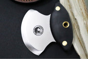 Knives of Alaska Magnum ULU - Black Surgrip Handle / D2 Tool Steel / Clip Point Blade / Brown Leather Sheath 00122FG - Northwest Knives