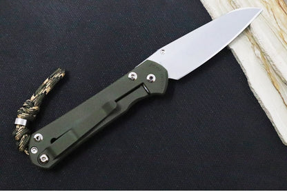 Chris Reeve Knives Small Sebenza 31 NWK Exclusive - Insingo Blade / CPM-Magnacut Steel / OD Green Cerakote Handle / Camo Lanyard S31-1701