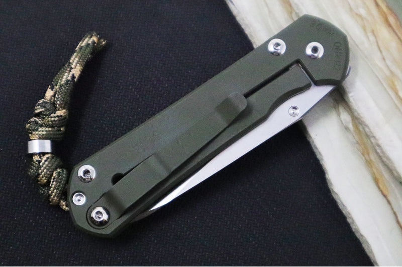 Chris Reeve Knives Small Sebenza 31 NWK Exclusive - Insingo Blade / CPM-Magnacut Steel / OD Green Cerakote Handle / Camo Lanyard S31-1701