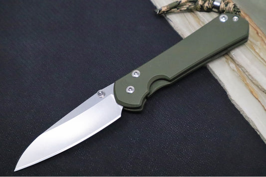 Chris Reeve Knives Small Sebenza 31 NWK Exclusive - Insingo Blade / CPM-Magnacut Steel / OD Green Cerakote Handle / Camo Lanyard S31-1701