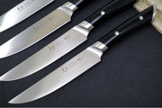 Cangshan Cutlery Helena Series 4pc Steak Knife Set - Forged German X50CrMoV15 Steel - Black Polymer Handle 503176 - Northwest Knives