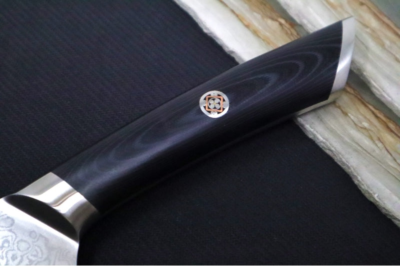 Cangshan Cutlery KURO Series 8" Chef's Knife - Forged X-7 Damascus - Ashwood Magnetic Sheath 504258