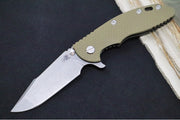 Rick Hinderer Knives XM-18 - 3.5" - Harpoon Spanto / Battle Bronze Finish / OD Green G-10 - Northwest Knives