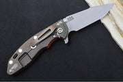 Rick Hinderer Knives XM-18 - 3.5" - Harpoon Spanto / Battle Bronze Finish / Orange G-10 - Northwest Knives